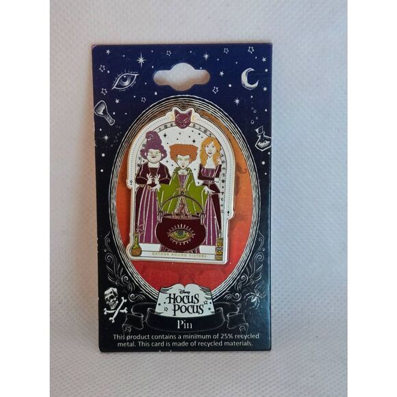 Disney Hocus Pocus Sisters Around Cauldron Pin - Picture 1 of 3